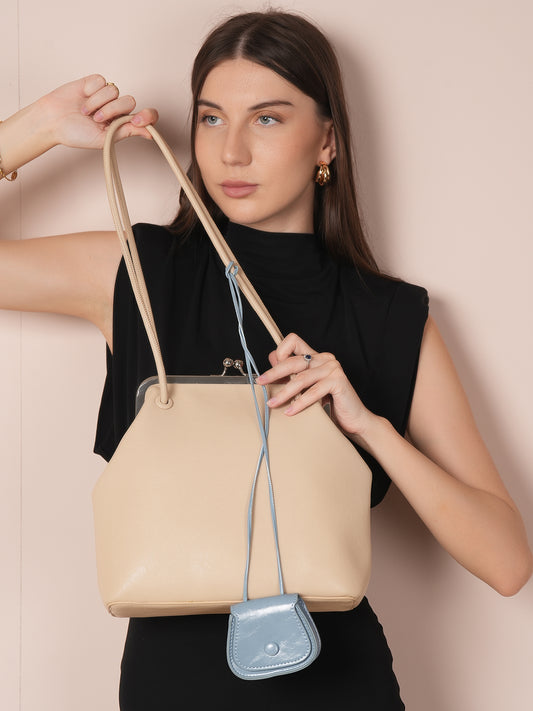 TaraKujo Frame Bag - Apricot Cream image 4