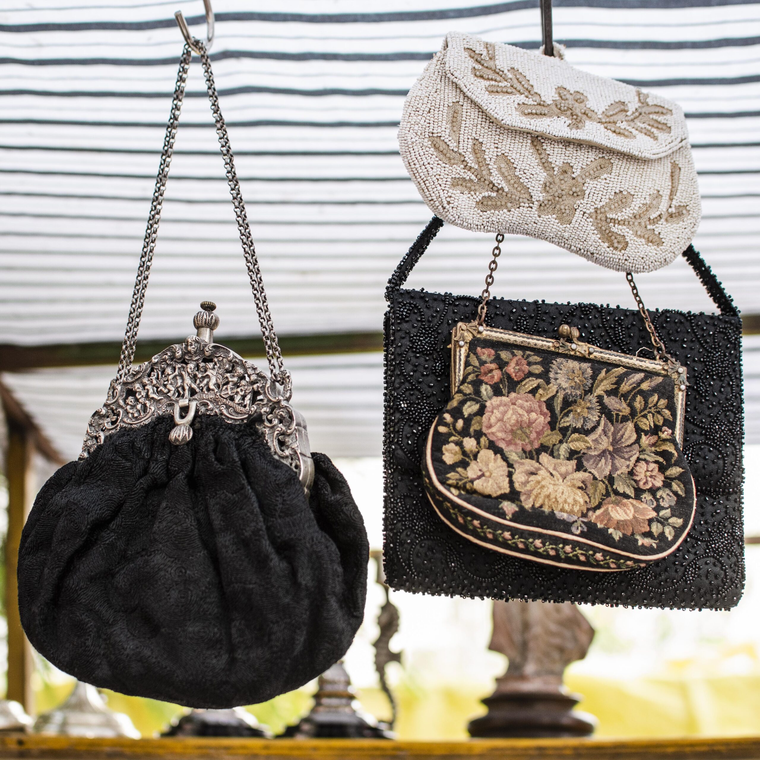 antiques market objects arrangement