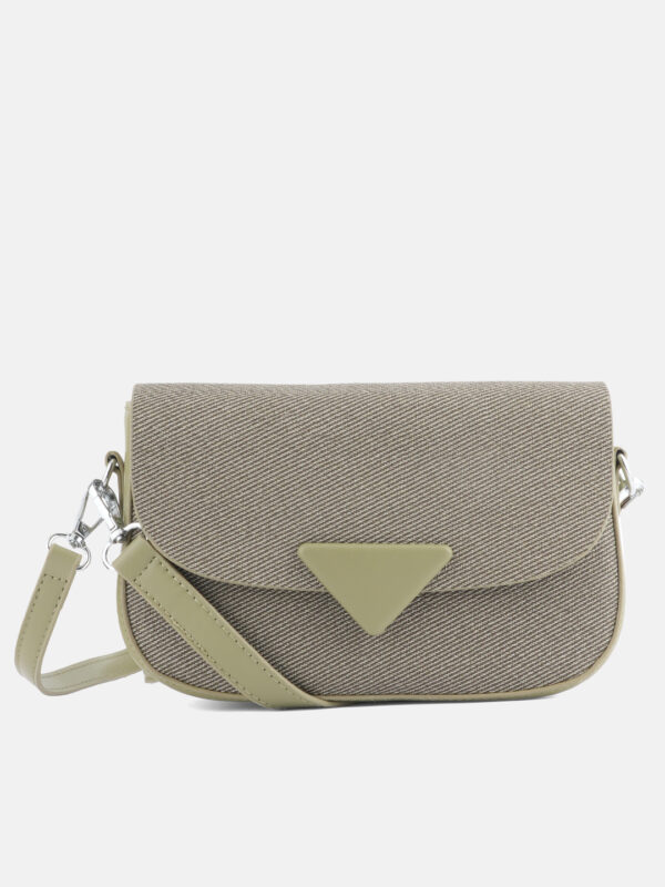 prism flap bag green