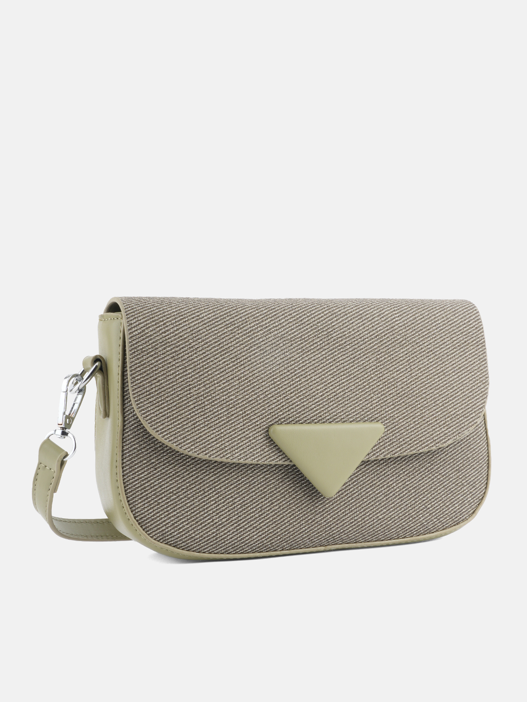 prism flap bag green