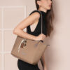 brown coco tote