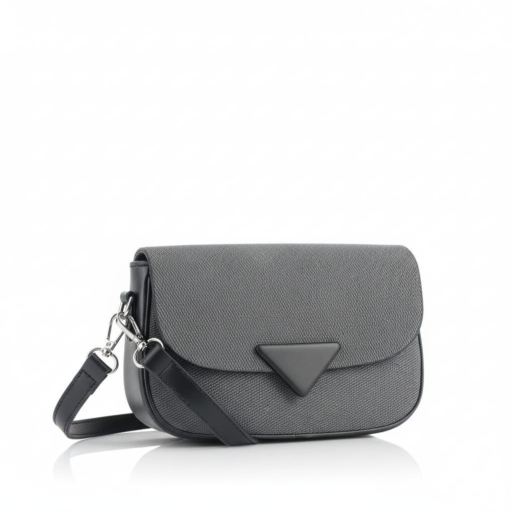 prism flap bag charcoal prism flap bag charcoal