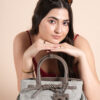 evara top handle bag grey evara top handle bag grey